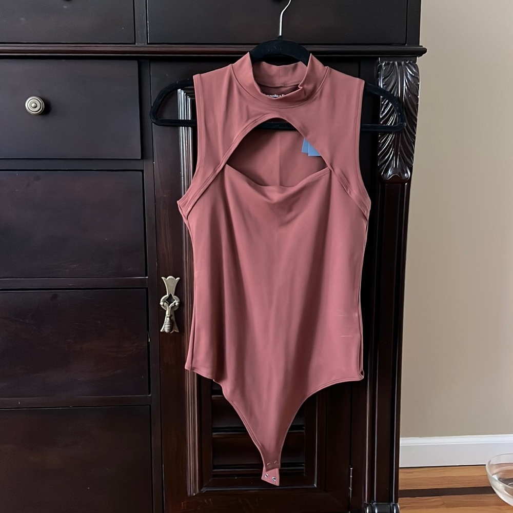 Brown Abercrombie bodysuit
